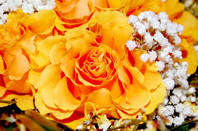 bouquet arancione